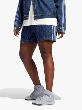 adidas Unisex IVY PARK Monogram Denim Shorts H61702